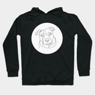 American Bully Line Art Hoodie